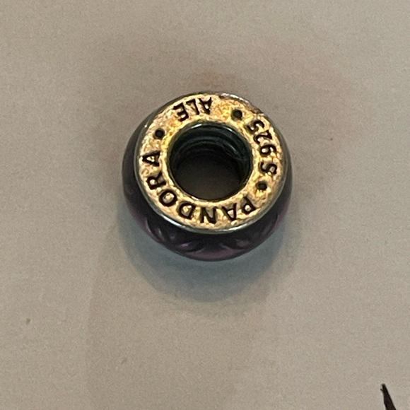 Authentic Pandora Vintage Floral Spacer charm enamel and sterling silver - Picture 4 of 6